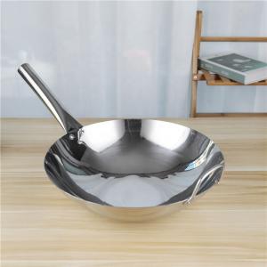China Single Handle Stovetop Frying Pan Non Stick Stainless Steel wholesale