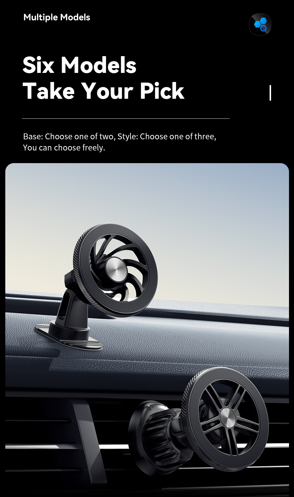 ESSAGER ES-ZJ24 Series Magnetic Car Phone Mount Holder