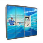 Intelligent Parcel Delivery Lockers With Bar Code / Stainless Steel Keypad