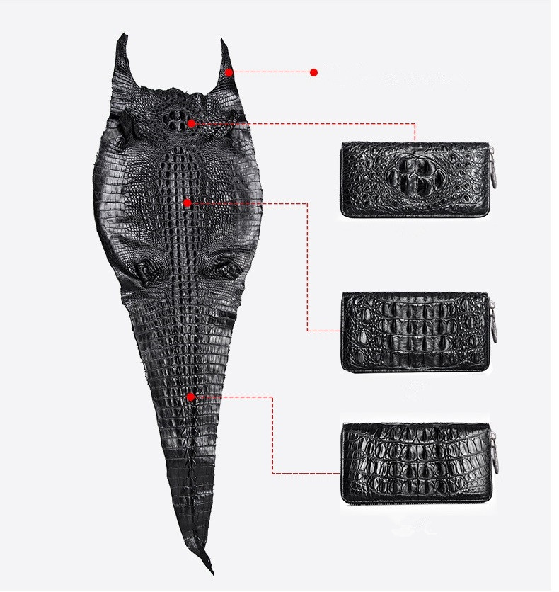 Fancy Genuine Crocodile Leather Businessmen Working Briefcase Laptop Bag Authentic Alligator Skin Male Three-Way Handbag
