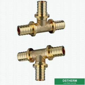China Chrome Plated PEX Brass Fittings For Equal Threaded Tee wholesale