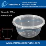 Sales of 200ml small disposable plastic bowls mold /food container bowl mould