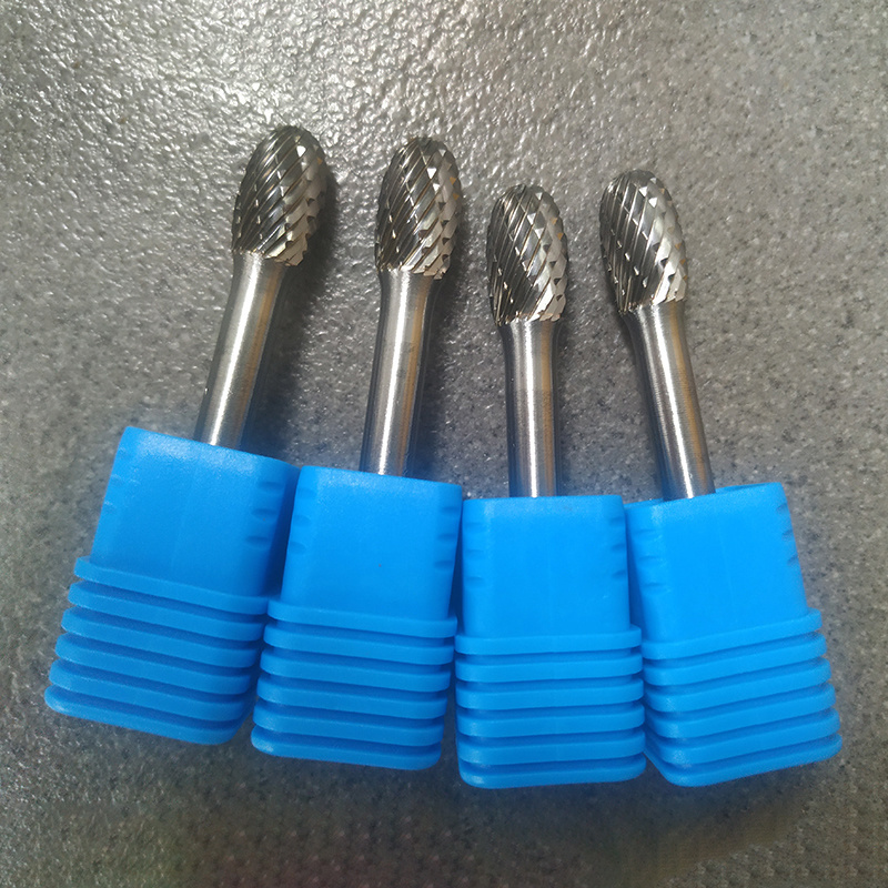 10PCS High Speed Grinder Flexible Rotating Double Cut Tungsten Carbide Rotary Burr Set