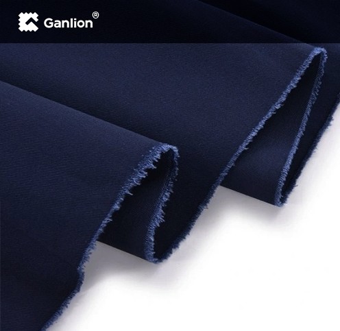 Polyester Lyocell Recycled Fiber Fabric Anti Chlorine Twill 2/1 Industrial Washable