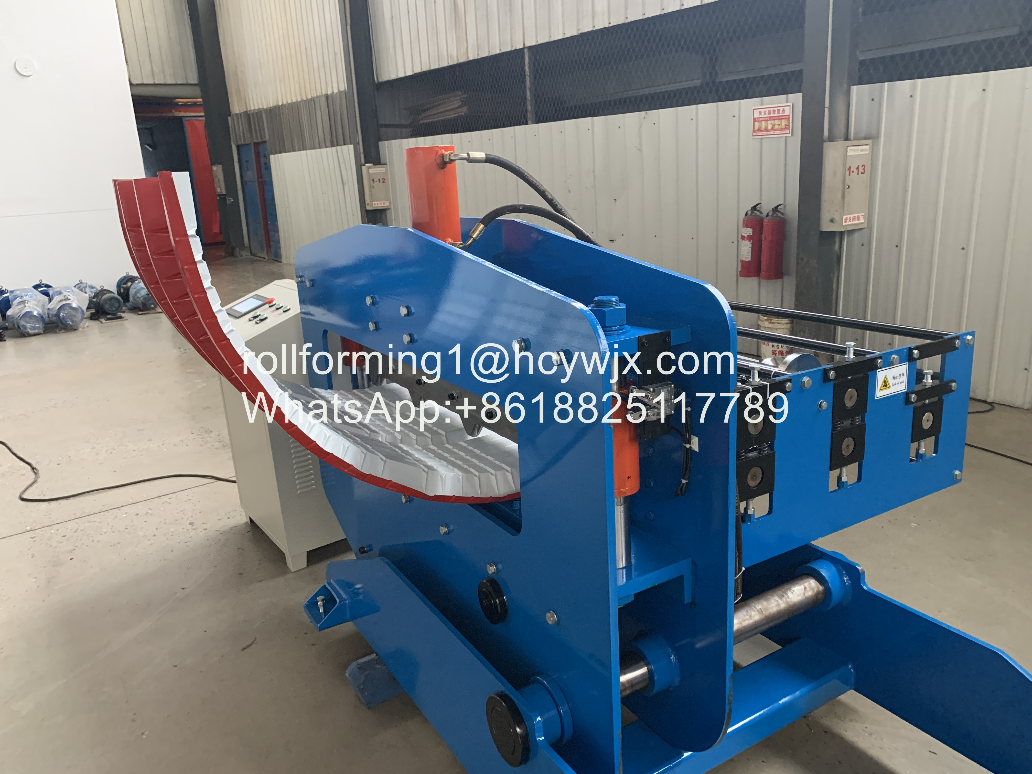 15m/Min Roof Sheet Crimping Machine Hydraulic Arching Ppgi Cold Forming