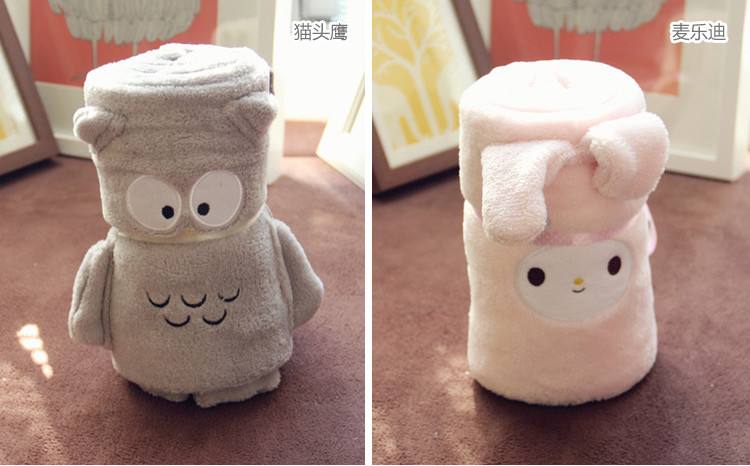 Lovely Animal Print Throw Blanket / Flannel Blanket Cartoon Characters Wearable