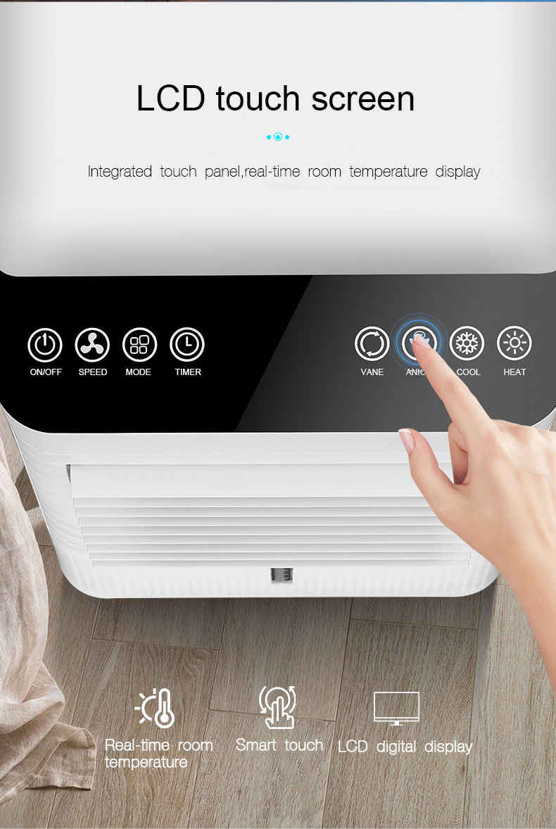 Hotel and Personal Portable Water Cooling Fan Air Cooler Heater Fan with Private Mold NO