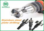 White Finished HSS Hole Saw , Fluted Teeth Metal Hole Saw Metal Drilling