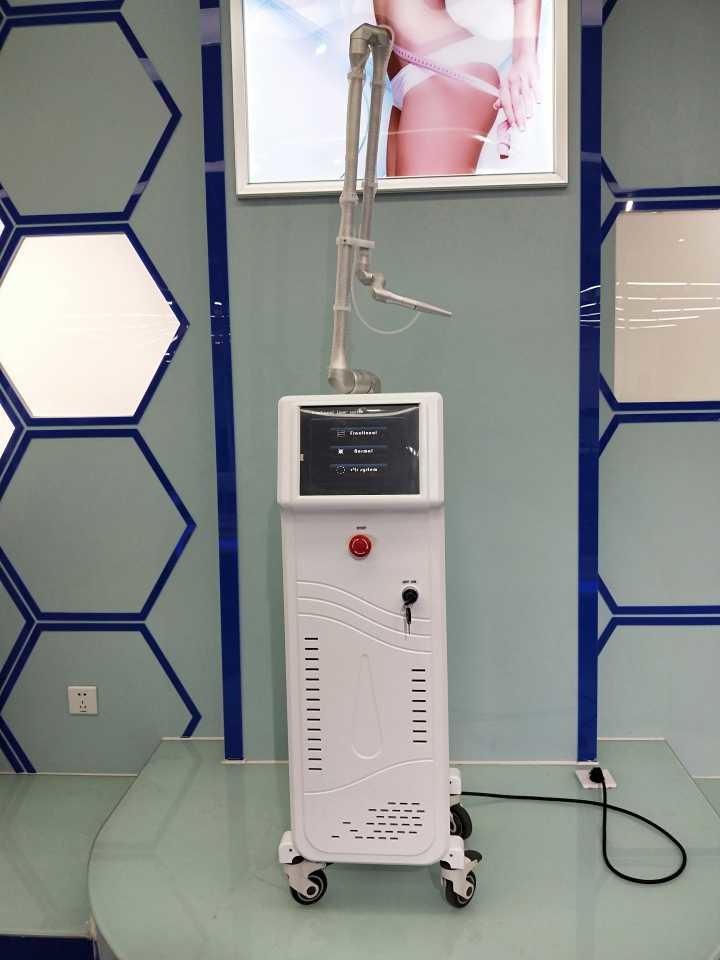RF tube air cooling acne Fractional laser CO2 skin tightening machine