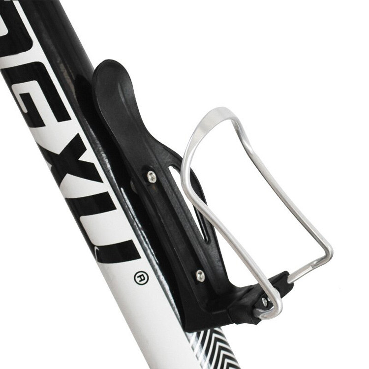 Alloy Aluminum Bike Basket Water Bottle Holder Cycling Rear Saddle Mount Holder Bracket