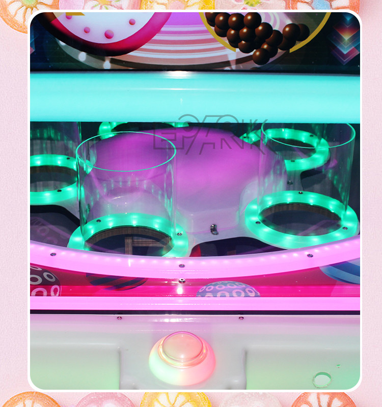 Magic Ball Drop Hole Win Tickets Redemption Game Machine 300W