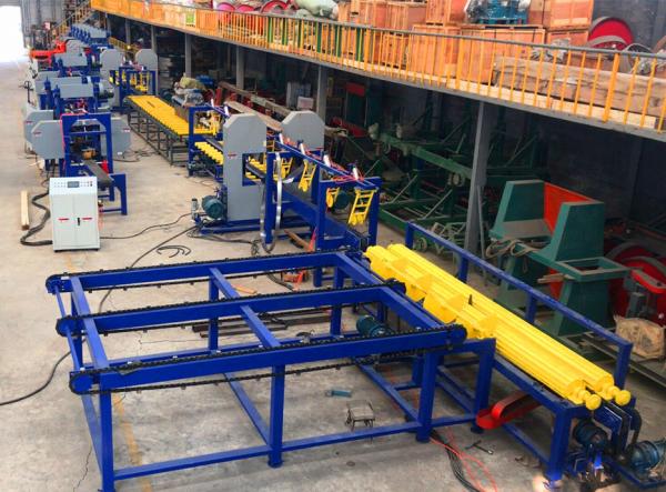 Twin Heads Vertical Slabber Sawmill Production Line, Timber Saw Mill Equipment for sale