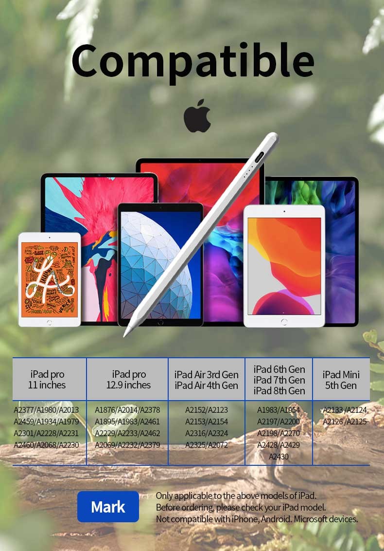 200mAh Battery Stylus Pen For IPad Mini IPad Pro 8 Hours Working Time