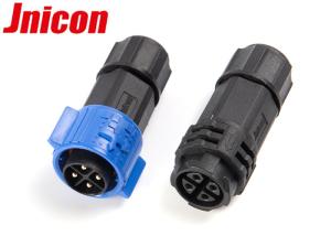 China Male And Female Waterproof Bulkhead Connectors 4 Pin Push Locking Connection wholesale