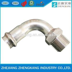 China press fitting-V Type male elbow stainless steel wholesale