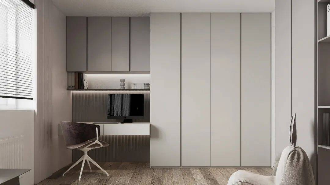Modern Wardrobe Light Luxury Room Cabinet Wooden Combination for Household Organization