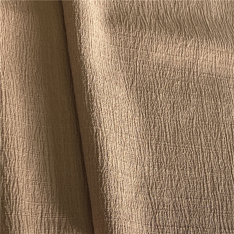170D Poly Women's Dress Cloth Mechanical Stretch Jacquard Slub Imitated Linen Texture