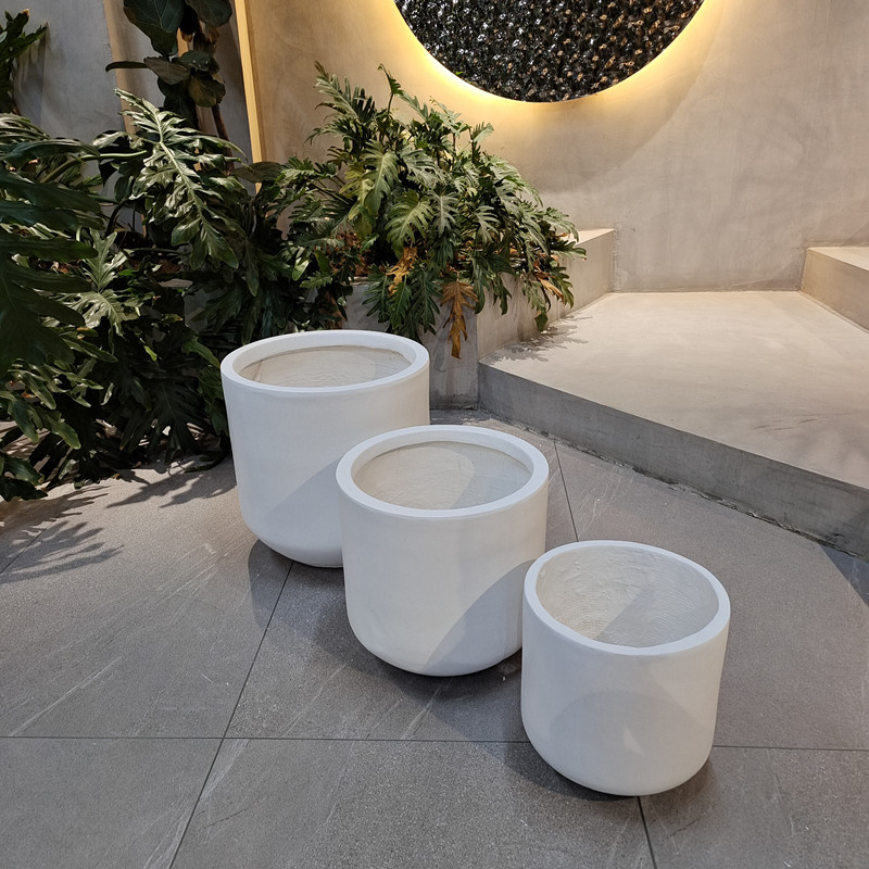 Frost Resistant FFiber Clay Planters For Indoor And Outdoor Plants
