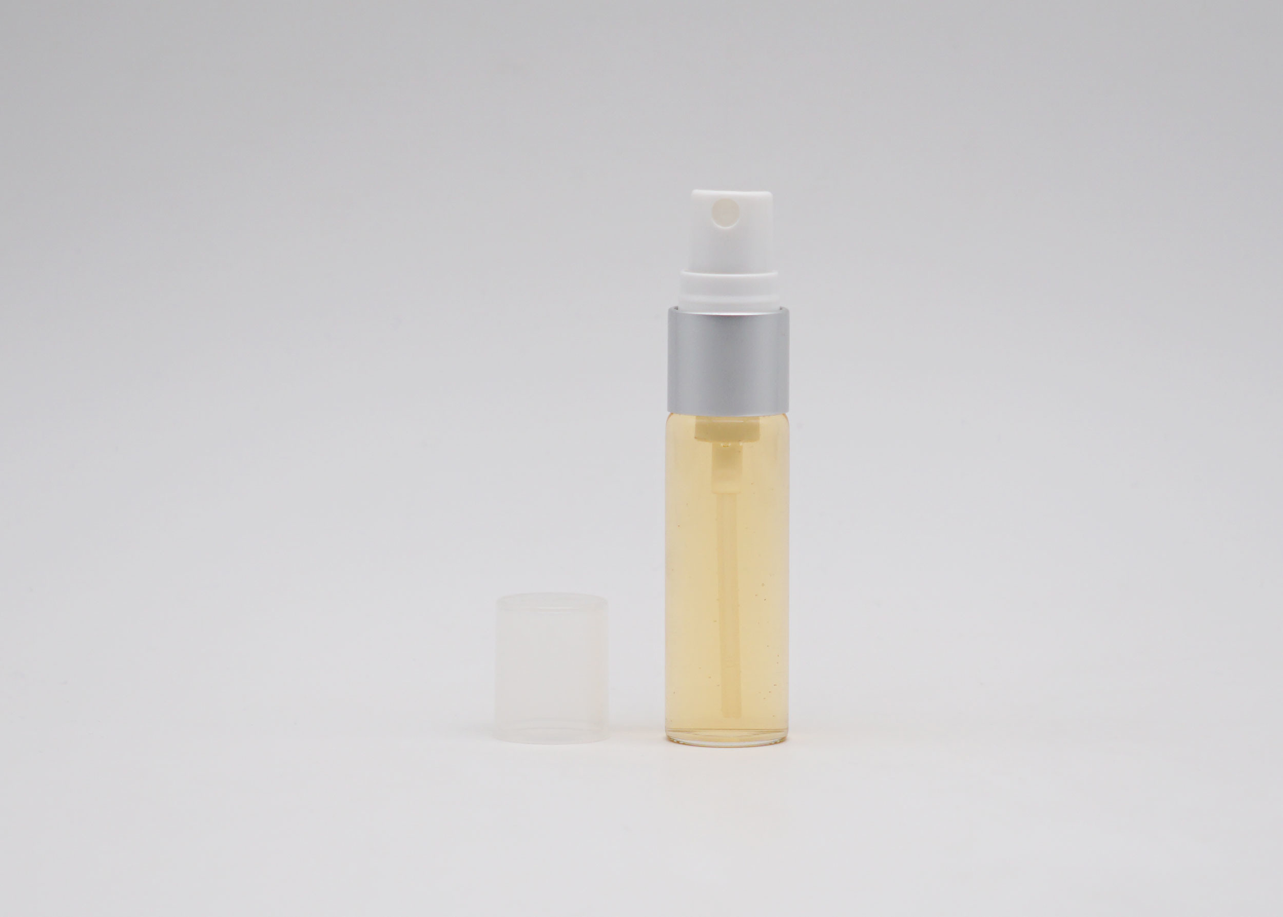 8ml Clear Perfume Sample Spray Bottles Cylinder Shaped