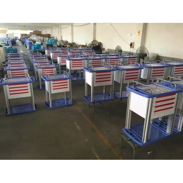 Guangzhou Cheap Hospital Emergency Trolley Equipment Resuscitation Trolley Pediatric Medical Crash Cart Price