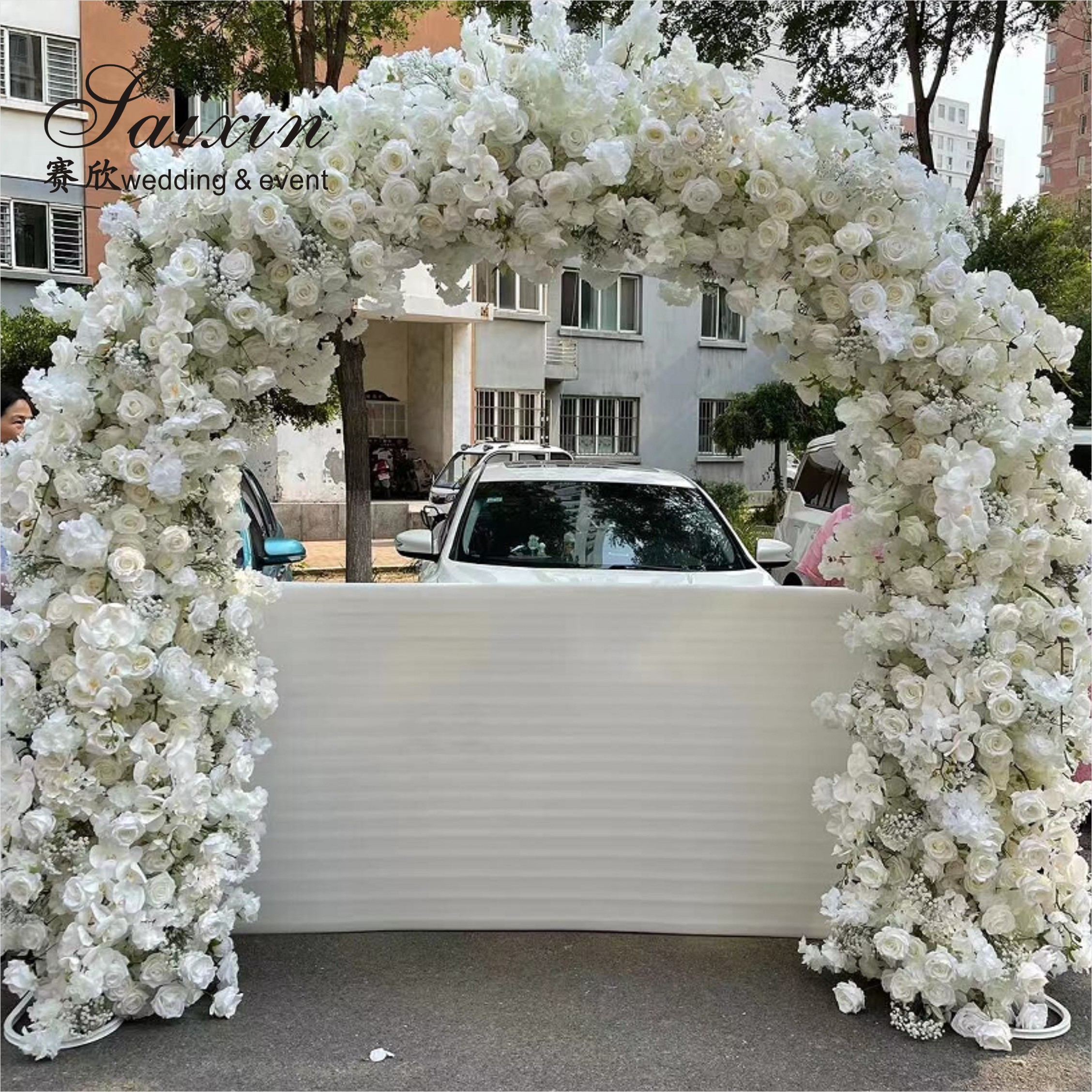 Artificial Wedding Arch Flowers Fake Floral Arch Decoration Supplies