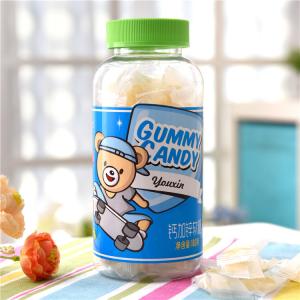 China Calcium With Zinc Kids Gummy Vitamins Gelatin Jelly Sweets Strawberry Flavor wholesale