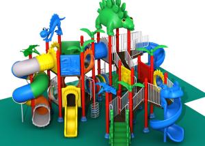 China Professional Childrens Outdoor Playset , Outdoor Play Gym Equipment Dinosaur Style wholesale