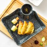 Banquet Retro Black Porcelain Dinnerware stackable Porcelain Divided Dinner