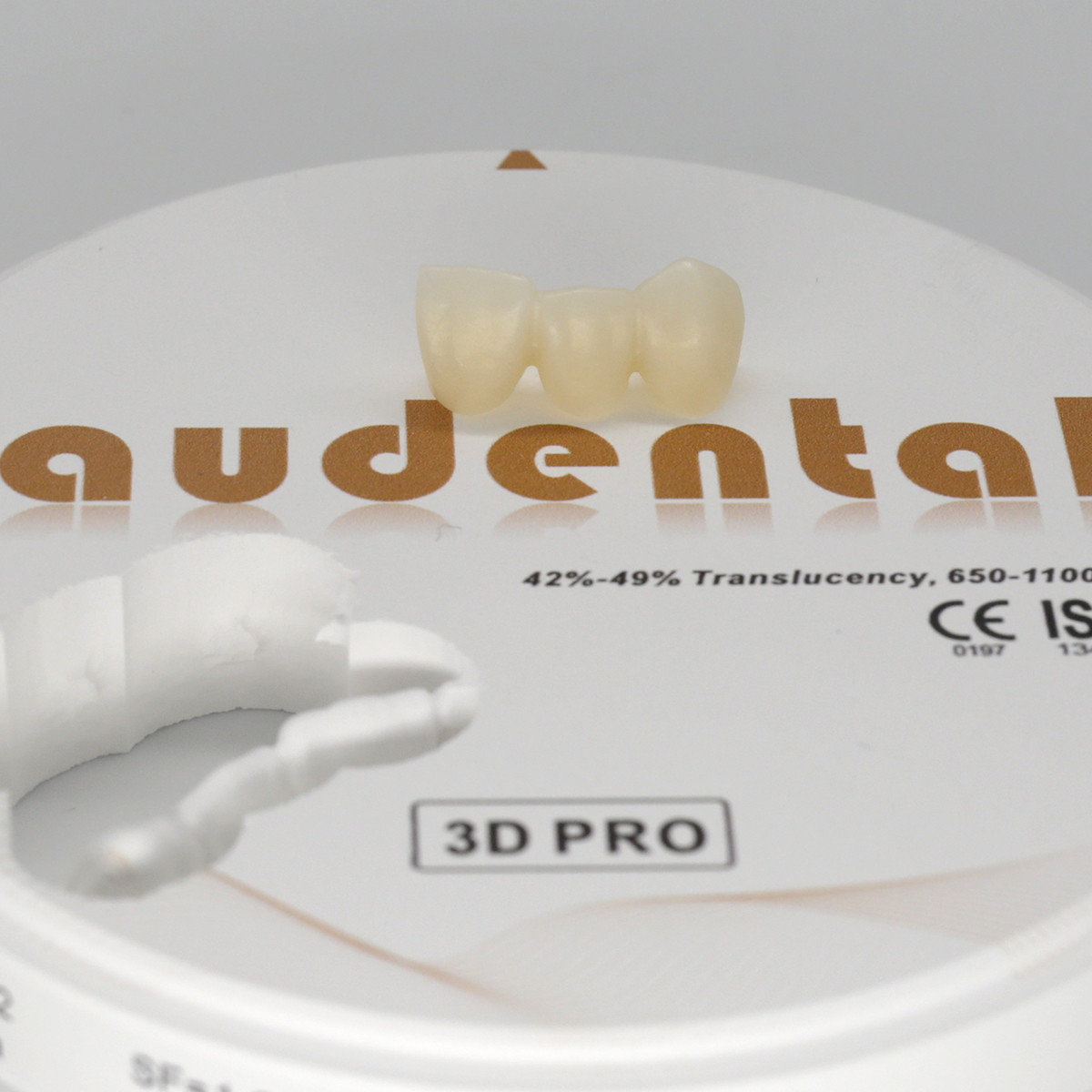 3D Pro Multilayer Dental Lab Dental Zirconia Block with High Flexural Strength Translucency Audental