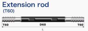 China T60 D60 Dia 60mm Stainless Steel Rock Drilling Rod 1525mm wholesale