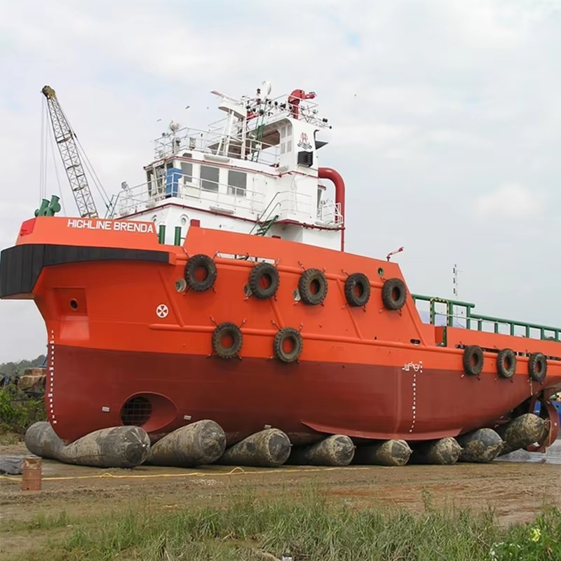 Ship And Boat Marine Rubber Airbag / Balloon Launching High Durability