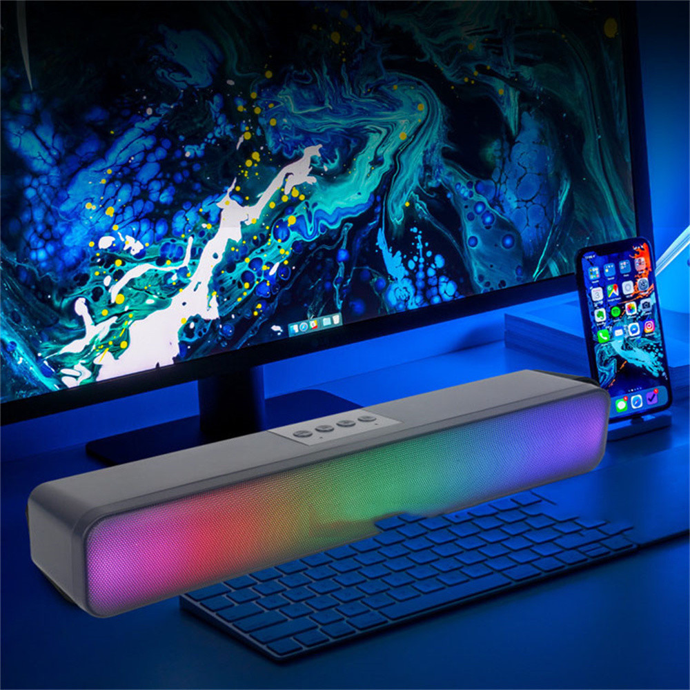 Bluetooth DC5V TV Soundbar Speaker 2.0 Channel For LED TV Accept OEM