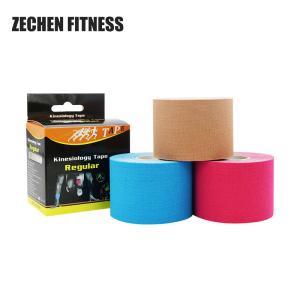 China Beige Red Elastic Adhesive Bandage Muscle Kinesio Tape Waterproof wholesale