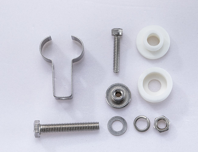 15x33mm Infrared Bulb Holder Ceramic Silver For Short Wave Twin Lamp