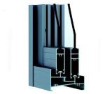 Vertical Powder Coated Wood Grain Transfer Printing Window Aluminum Profile