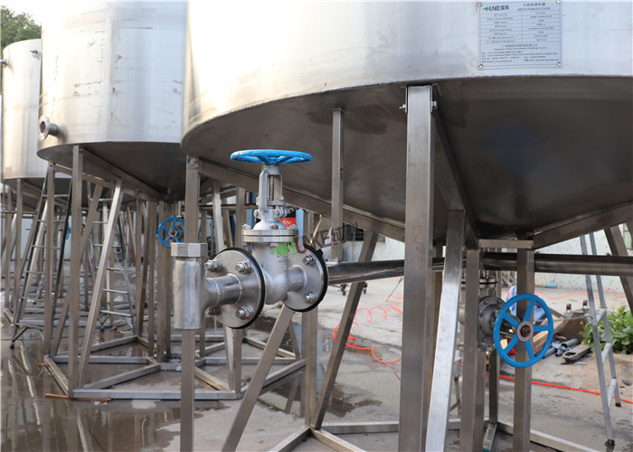 1000L-10000L Stainless Steel Filter Housing Milk / Juice Mixing Processing Tank