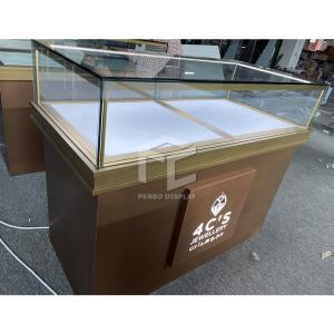 China 1000mm Long Jewelry Shop Furniture T4 LED Jewellery Display Counter wholesale