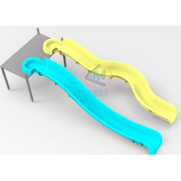 Commercial Kids Water Park Slide Equipment Custom Platform Height