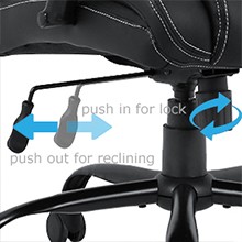 High-Back Ergonomic PU Desk Task Executive Chair Big and Tall Office Chair