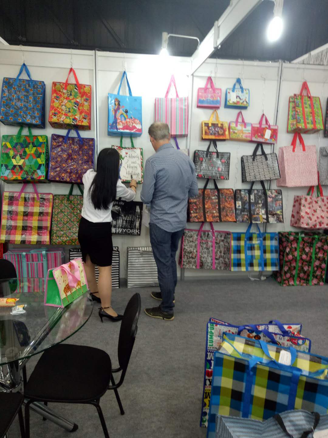customized promotional woven polypropylene bags with handle