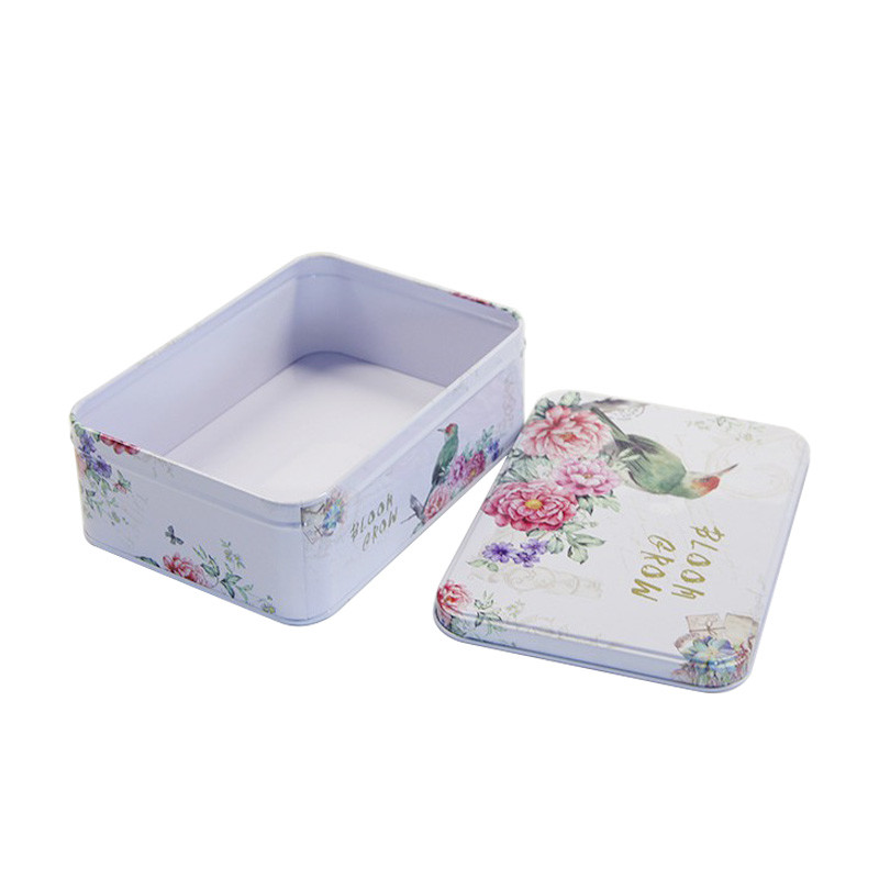 Tinplate Rectangular Empty Cosmetic Can 150ml 250ml Black Gift Tin Box