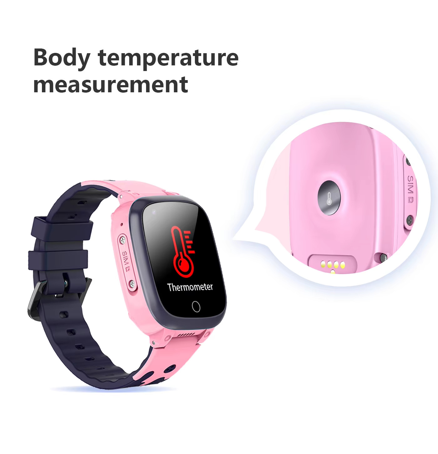 IP67 Waterproof Gps Tracker Watch Alarm Clock LT25 For Kids 240x240