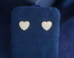 Hypoallergenic Silver 925 Sterling Earrings Stud Jewellery Heart Stud Customized
