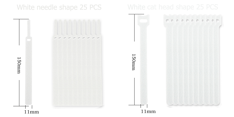 Multicolor Reusable Cable Management Ties 150mm Electrical Cable Accessories Straps