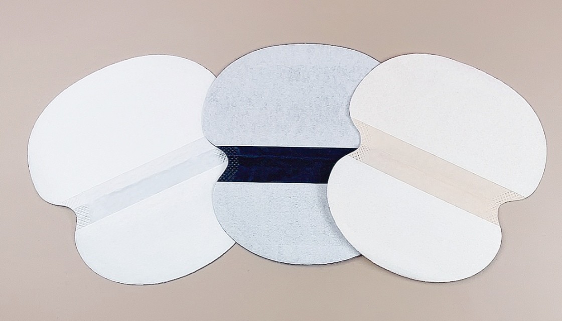 Hidroschesis Disposable Underarm Sweat Pads Absorb Fragrance Stick Beige