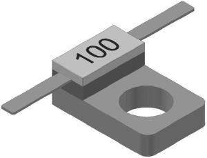China Customized 20 Watt BeO Flange Mount Resistor 2.5x5mm wholesale