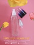 OEM Cosmetic Spray Pump Bottle , Transparent Plastic Bottle 100ml 150ml