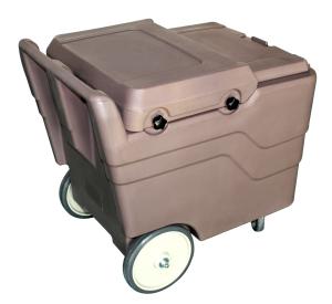 China Hot Sell Durable PE Brown 110Litre Ice Caddy wholesale