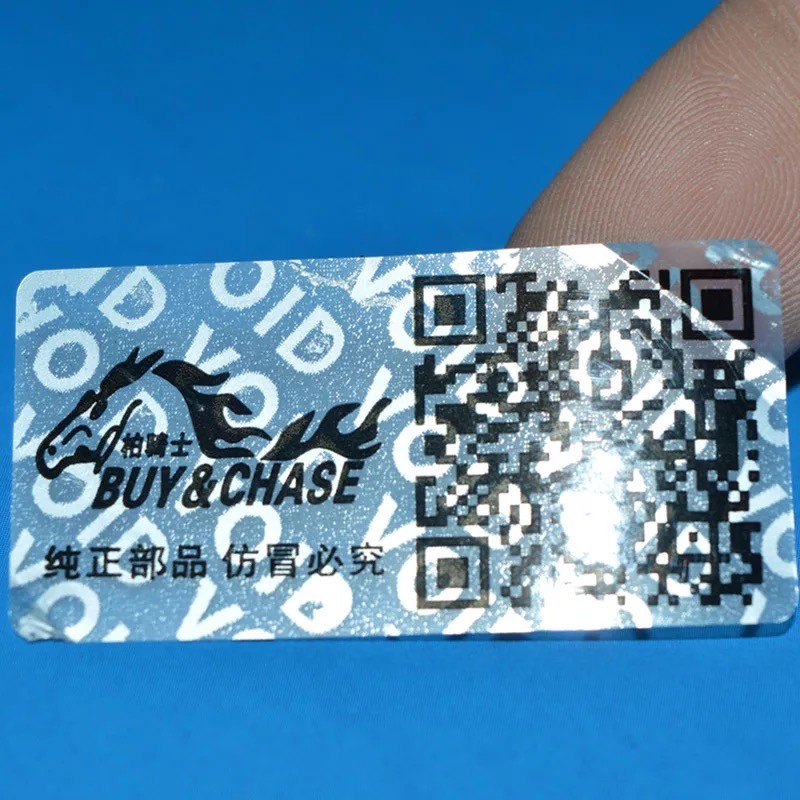 Environmentally Friendly Void Self Adhesive Security Labels Dot Matrix Hologram