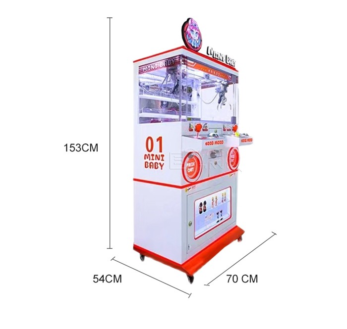 Mini Baby 2 People Coin Operated Arcade Machines Doll Claw Machine